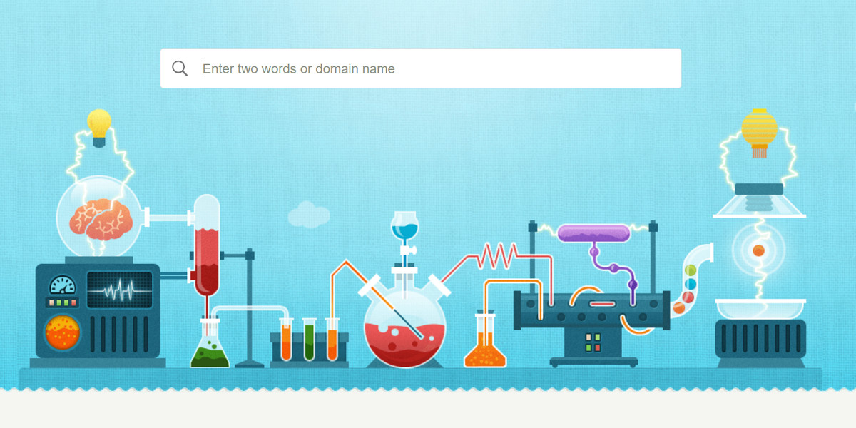 Panabee interface as an example of a lexical, root and foreign-language brandable domain name generator